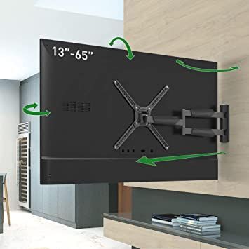 Long Tv Wall, White Tv Wall, Tv A Muro, Full Motion Tv Wall Mount, Curved Tvs, Support Mural Tv, Tv Wall Mount Bracket, Suport Tv, Curved Screen