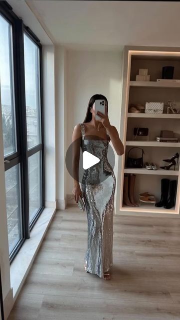 MESHKI on Instagram: "Gone for now but (maybe) not forever. Comment below if you want an ADORIA dress restock. Via @yasmindevonport_" Sparkle Dress, Silver Dress, Wedding Accessories, Sparkle, Silver, On Instagram, Instagram