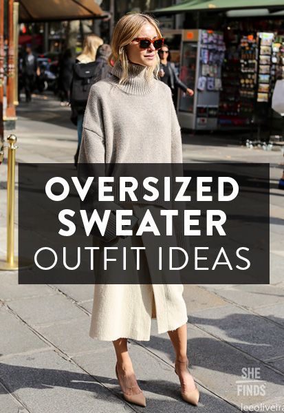 Oversize Sweater Work Outfit, Long Sweater Outfit Ideas, Oversized Sweater Outfit Casual, Amazon Oversized Sweaters, Baggy Sweater Work Outfit, Long Cream Sweater Outfit, Oversized Jumper Outfit Winter, Oversized Cropped Sweater Outfit, Outfit With Oversized Sweater