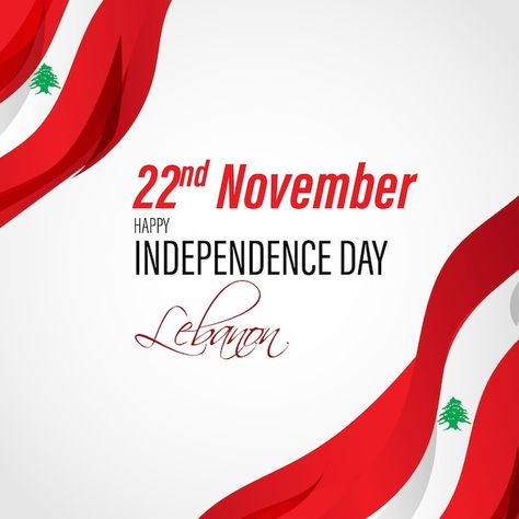 Vector illustration of happy lebanon ind... | Premium Vector #Freepik #vector #happy-independence #republic #independence #national-day Lebanon Independence Day, Patriotic Banner, Shadow Tattoo, Happy Independence, Happy Independence Day, Vector Photo, Lebanon, Saudi Arabia, Pretty Flowers