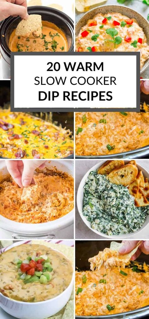 Crockpot Dip Recipes, Crockpot Dip, Slow Cooker Dip Recipes, Soup Shooters, Slow Cooker Dips, Paleo Pesto, Finger Foods For Kids, Puff Pastry Appetizers, Delicious Dips