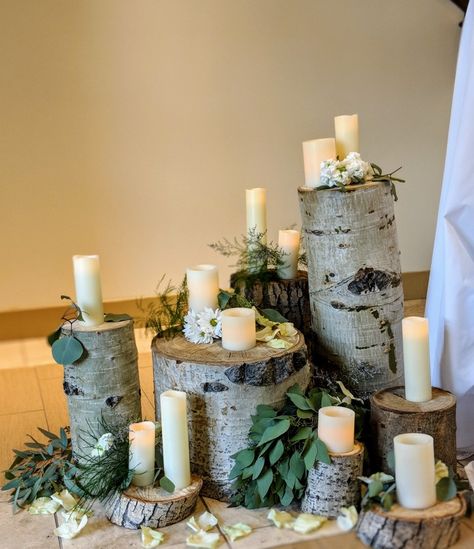 Birch Tree Decor Wedding Centerpieces, Birch Table Decor, Birch Tree Centerpieces Wedding, Birch Tree Wedding Decor, Tree Centrepiece Wedding, Birch Wedding Decor, Twig Centerpieces, Hunters Wedding, Winter Patio