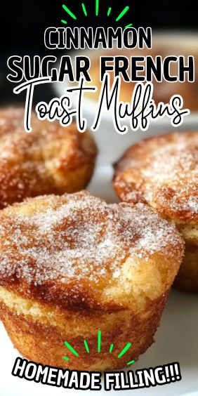 Cinnamon Sugar French Toast Muffins Cinnamon Sugar French Toast, Cinnamon Sugar Muffins, French Toast Muffins, Cozy Weekend, Cinnamon French Toast, Homemade Muffins, Food To Go, Mini Muffins, Easy Delicious