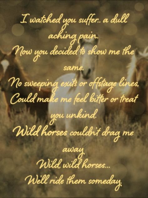 Wild Horses Lyrics, Stone Quotes, The Sundays, Rock Quotes, Great Song Lyrics, Soundtrack To My Life, Music Memories, Horse Quotes, Favorite Lyrics