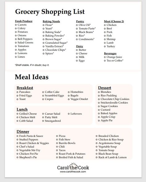 Capsule Grocery List, Basic Grocery List For One, Grocery Shopping Tips, Almond Daughter Grocery List, Cheap Grocery List For One, Food Essentials List, Weekly Grocery List On A Budget, Healthy Grocery List On A Budget, Meal Grocery List