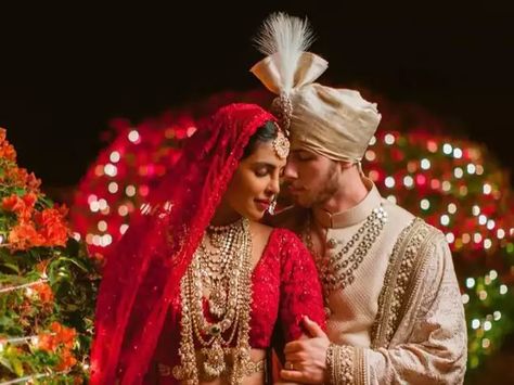 Nick Jonas Wife, Priyanka Chopra Wedding, Happy Anniversary My Love, Iconic Weddings, Bollywood Wedding, Wedding Rituals, Christian Wedding, Nick Jonas, Hindu Wedding