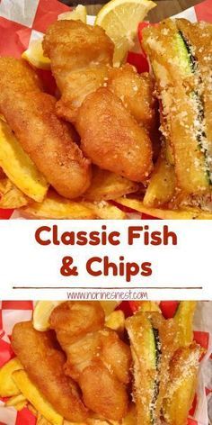 Classic Fish and Chips | Norine's Nest Zucchini Spears, Fish And Chips Batter, Fried Cod Fish, Beer Battered Fish Recipes, Fish And Chips Recipe, Fish Batter Recipe, Fish N Chips Recipe, Cod Fish Recipes, Fried Cod