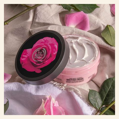 Need a lightweight and long-lasting body moisturizer with a pearly finish, that'll leave your skin soft, subtly fragrant, and glowing? Our British Rose Body Butter provides 24 hour moisture and transforms your skin to reveal a healthy looking glow. Want to try it for yourself? #MyBodyButter #TBSAH #CareWithShea Rose Body Butter, Body Shop Skincare, Sesame Seed Oil, Rose Body Lotion, British Rose, Real Diamond Earrings, Body Shop At Home, Rose Body, Fairy Floss