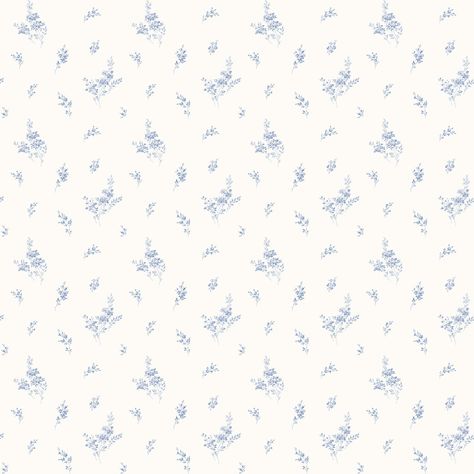 Tiny Roses Blue Wallpaper from the Miniatures 2 Collection by Galerie Wallcoverings Pretty Meadow, Matte Wallpaper, Blue Floral Wallpaper, English Country Garden, Cluster Design, W Wallpaper, Meadow Flowers, Pip Studio, Macbook Wallpaper