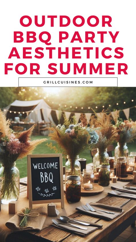 Check the article for different bbq party aesthetic like a garden, movie night, campfire, beach bbq party, and many more.#bbqparty#backyardparty#outdoorparty 60th Bbq Party Ideas, Fancy Barbeque Party Decor, Rooftop Bbq Party, Country Backyard Party, Backyard Bbq Setup Ideas, 18th Birthday Bbq Party Ideas, Cowboy Cookout Party, Birthday Party Bbq Ideas, Hosting Party Aesthetic