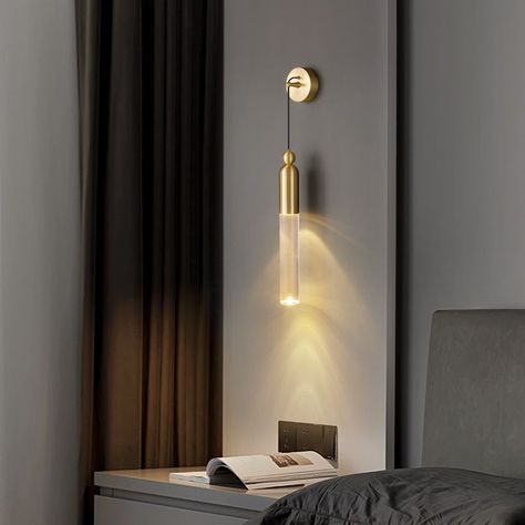 Reading Light Sconces Over Bed, Side Bed Wall Lights, Lights For Side Of Bed, Side Wall Lamps Bedroom, Hanging Side Lamps Bedroom, Modern Sconces Bedroom, Bedroom Wall Lights Above Bed Mounted, Bed Side Wall Lamp, Bedroom Wall Mounted Lights