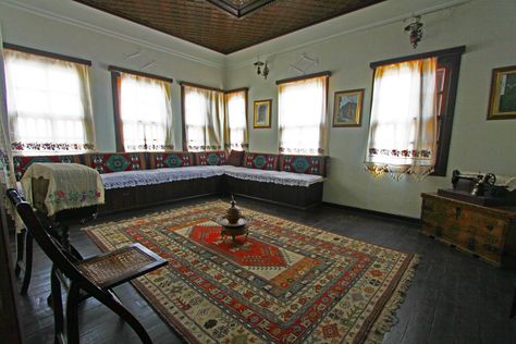 Old Turkish House in Milas, Mugla, Turkey | by ozdenugu Turkish Interior Design, Old Mansions Interior, Turkish House, Turkish Home Decor, Turkish Home, Drawing Room Interior, Old Manor, Stone Houses, Interior Trend