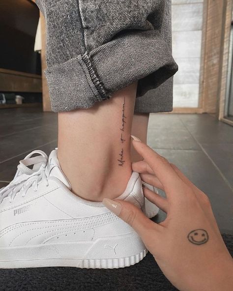 Tato Minimal, Ankle Tattoos For Women, Muster Tattoos, Writing Tattoos, Petite Tattoos, Tasteful Tattoos, Tattoos Geometric, Small Hand Tattoos, Classy Tattoos