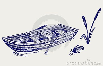 Wooden boat with paddles Boat Tattoo, Boat Cartoon, Boat Illustration, Boat Drawing, Weird Drawings, Nautical Tattoo, Paddle Boat, Doodle Style, Booklet Design