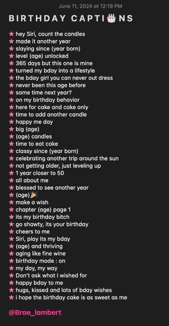 ★ the best and cutest birthday captions to use on your big day Birthday Picture Captions Instagram, Birthday Captions Instagram For Yourself 15, One Word Birthday Captions, Lowkey Birthday Captions, 15 Bday Captions, 20s Birthday Caption, Birthday Month Captions, Pretty Instagram Captions, Birthday Girl Captions