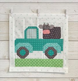 Bee In My Bonnet: Farm Girl Vintage 2 Quilt Along - Farm Girl Friday's - Week Fourteen!! Farm Quilt Patterns, Farm Animal Quilt, Sky Quilt, Happy Horse, Farm Quilt, Bee In My Bonnet, Lori Holt, Animal Quilts, Fall Quilts