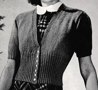 Vintage Cardigan Pattern, Historical Clothing Patterns, 1940s Clothing, Knit Tutorials, Ladies Cardigan Knitting Patterns, Cardigan Knitting Patterns, Ladies Cardigan, Knitting Pin, Cardigan Short