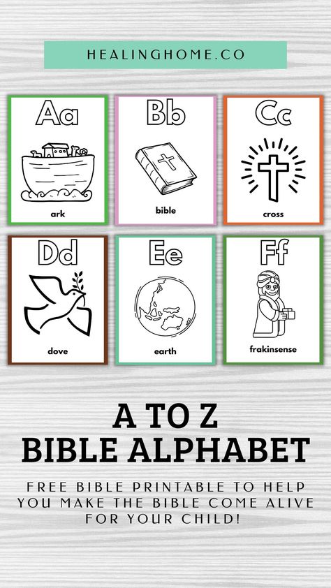 From Abcs To Acts Free Printable, Scripture Abc Free Printable, Bible Verse Alphabet Free Printable, Biblical Alphabet Letters, Abc Christian Version, Bible Abc Preschool, Free Alphabet Book Printables, Bible Alphabet Preschool, Preschool Bible Study