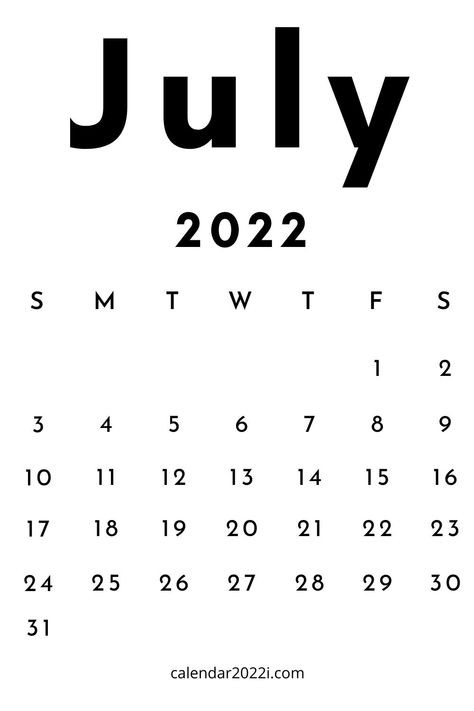 july 2022 monthly calendar July 2022 Calendar, Calendar Clipart, July Calendar, Sticky Note Planner, December Calendar, January To December, Calendar 2022, 2022 Calendar, Notes Planner