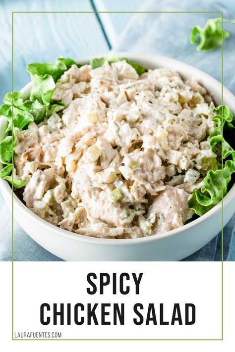 Cajun Chicken Salad Recipe, Jalapeño Chicken Salad, Spicy Chicken Salad Recipe, Spicy Chicken Salad, Spicy Ham, Cajun Chicken Salad, Smoked Chicken Salad, Ham Salad Recipes, Fruit Dips