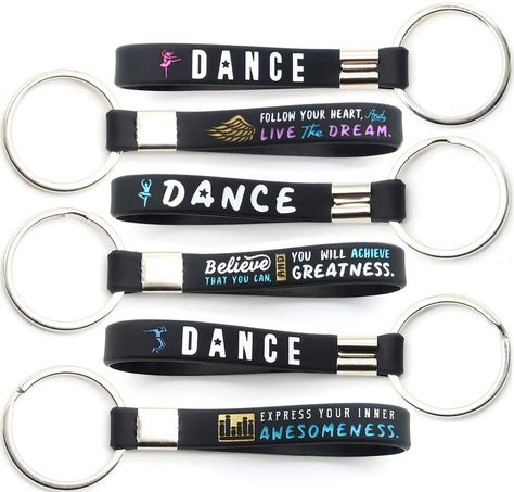 Dance Team Gifts, Dance Coach, Ballet Party, Dance Themes, Giveaway Gifts, Dance Ideas, Dance Gifts, Rubber Bracelets, Dance Team