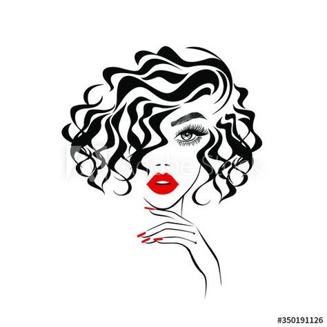 Pin on Products Hair Icon Logo, Hair Salon Sign, Beautiful Woman Face, Hair Logo Design, Logo Hair, Hair Clipart, Hair And Nail Salon, Salon Logo Design, Painted Clothing