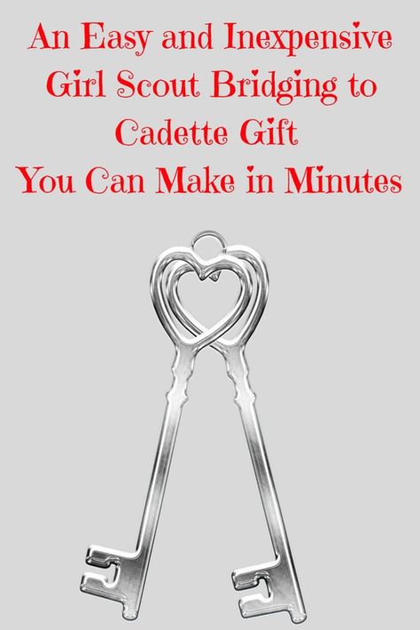 An Easy and Inexpensive Girl Scout Bridging to Cadette Gift You Can Make in Minutes Bridging To Cadettes, Bridging Ceremony Ideas, Girl Scout Bridging Ceremony, Cadette Girl Scout Badges, Girl Scout Brownies, Junior Badges, Junior Girl Scout Badges, Bridging Ceremony, Girl Scout Gifts