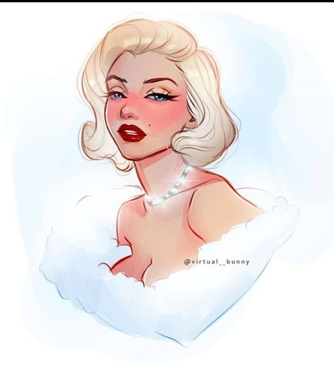 Marilyn Monroe Fan Art, Blonde Hair Cartoon, Illustrators On Instagram, Short Blonde, Quick Sketch, Short Blonde Hair, Girls Best Friend, Marilyn Monroe, Cartoon Drawings