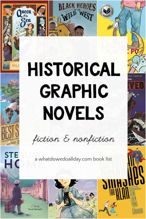 Graphic Novels For Kids, Graphic Novels For Teens, Historical Fiction Books For Kids, Best Graphic Novels, Teen Book Club, Fiction Books For Kids, Nonfiction Books For Kids, Historical Nonfiction, Teen Book