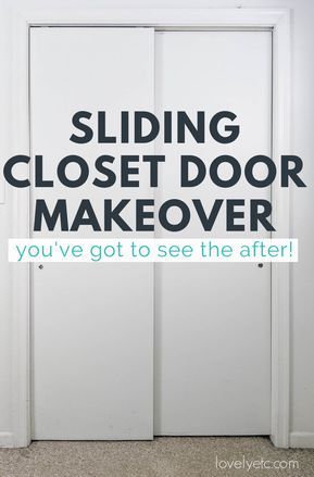 Tiny Master Closet, Door Redo, Old Closet Doors, Double Closet Doors, Sliding Closet Door, Diy Closet Doors, Bedroom Closet Doors, Closet Door Makeover, Mirror Closet Doors