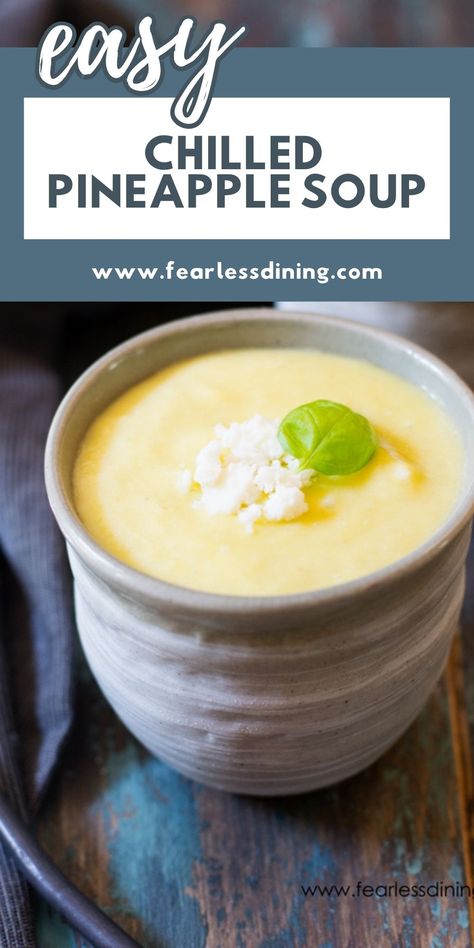 Cold Fruit Soup, Melon Soup Chilled, Cold Fruit Soup Recipes, Pineapple Soup Recipe, Watermelon Soup Chilled, Peach Soup Chilled, Cold Soups Gazpacho, Cold Summer Recipes, Summer Soups And Stews