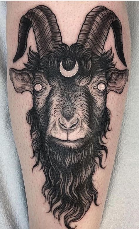 Tattoo Goat, Best Tattoo Ideas For Men, Satanic Tattoos, Ram Tattoo, Best Tattoo Ideas, 4 Tattoo, Tattoo Ideas For Men, Instagram Tattoo, Dark Art Tattoo