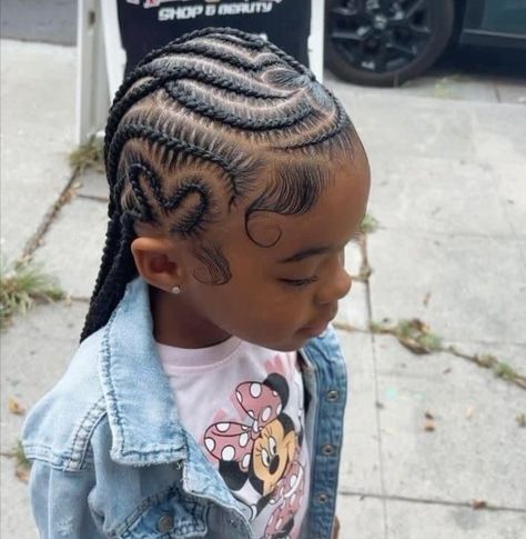 Toddler Cornrow Styles, Toddler Braided Hairstyles, Black Kids Braids Hairstyles, Cute Toddler Hairstyles, Kid Hairstyles, Kids Braids, Lil Girl Hairstyles, Kids Curly Hairstyles, Kid Braid Styles