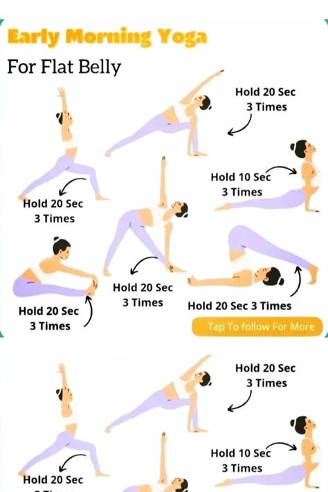 Workout Plan At Home, Yoga For Flat Belly, Essential Yoga Poses, Early Morning Yoga, Morning Yoga Routine, Easy At Home Workouts, Workouts For Women, Yoga Beginners, Daily Yoga Workout