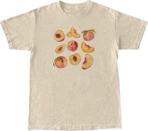 100% cotton short sleeved round neck sizes available: S M L XL Cute T-shirts, Grunge Tops, Cute Cottagecore, Crop Pullover, Cute T Shirts, Shirt Aesthetic, Aesthetic T Shirts, Cottagecore Aesthetic, Fruit Design