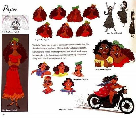 Art Of Encanto, Encanto Characters, Gender Bent Disney, Character Design Tips, Pizza Art, Disney Concept Art, Princess And The Frog, Walt Disney Animation, Character Sheet