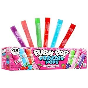 Push Pop Candy, Ice Popsicles, Freezer Pops, Frozen Popsicles, Candy Flavors, Bulk Snacks, Best Frozen Meals, Ice Cream Novelties, Ice Popsicle