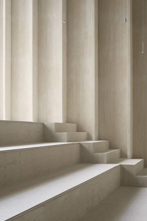 sauerbruch hutton - Immanuel Church and Parish Centre Concrete Projects, Interior Stairs, Empty Room, Minimalist Architecture, Space Architecture, Bedroom Designs, Staircase Design, Kitchen Designs, 인테리어 디자인