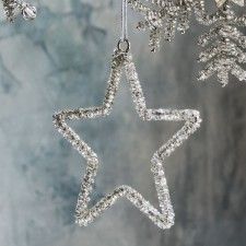 Silver Beaded Star Tree Decoration Silver Christmas Tree Decorations, Luxury Christmas Tree, Beaded Star, Star Silhouette, Paper Christmas Decorations, Christmas Tree Decorations Diy, Christmas Hacks, Glass Bauble, Funny Christmas Gifts