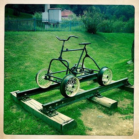 Rail Bike, Car Survival Kits, Bug Out Vehicle, Rail Car, The Bug, Custom Bicycle, Bug Out Bag, Pedal Cars, Camping Survival