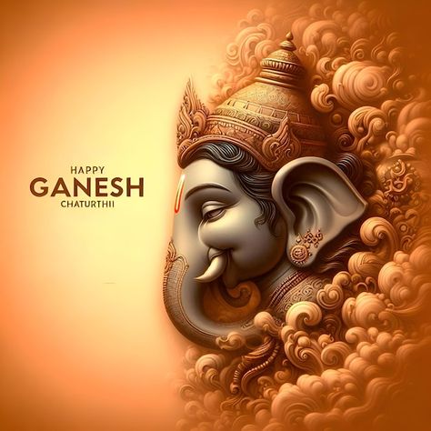 illustration of Lord Ganpati background for Ganesh Chaturthi festival poster design Ganpati Poster Design, Ganpati Poster, Ganpati Background, Ganesh Chaturthi Festival, Festival Poster Design, Festival Poster, Vector Background Pattern, Free Business Card Mockup, Ganesh Chaturthi