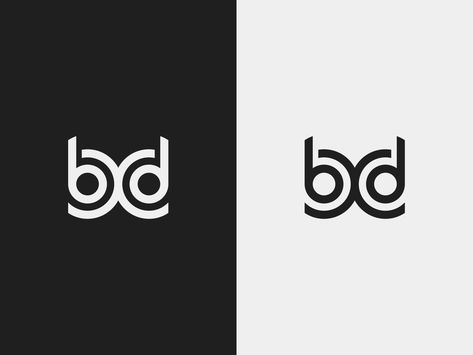 Bd Monogram Logo, Bd Logo Design, Bd Logo, Bamboo Logo, Doodle Box, Visual Thinking, Brand Ideas, Retro Logos, Company Logo Design