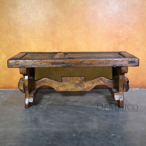 Rustic Bars, Rustic Style Furniture, Door Coffee Tables, Rustic Log Furniture, Mexican Furniture, Unique Dining Tables, Living Room Pieces, Wood Island, Rustic Wood Furniture