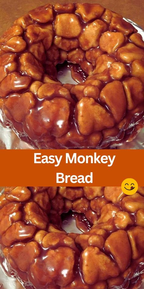 Looking for a quick and delicious breakfast or dessert idea? Try our Easy Monkey Bread recipe! Made with refrigerated biscuit dough, cinnamon sugar, and a gooey caramel sauce, this sweet treat is perfect for satisfying your cravings. With simple ingredients and easy instructions, it's a crowd-pleaser that's sure to become a family favorite. Grandmas Monkey Bread Recipe, Monkey Bread Made With Cinnamon Rolls, Monkey Bread Recipe Homemade, Monkey Bread 9x13 Pan, Monkey Bread Recipe With Biscuits, Cinnamon Monkey Bread With Biscuits, Monkey Bread With Frozen Bread Dough, Biscuit Monkey Bread Easy, Monkey Bread With Canned Biscuits Easy