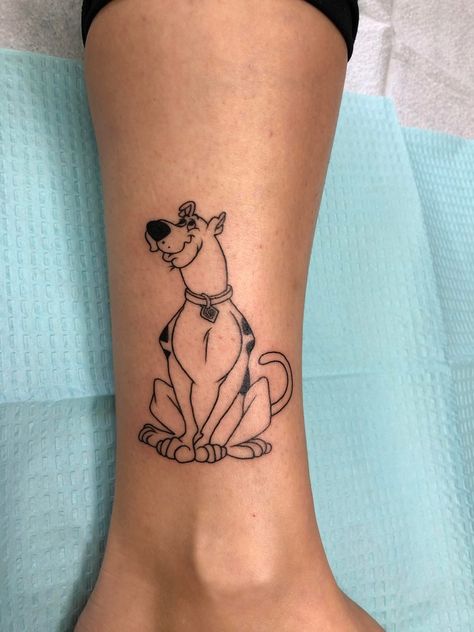 Scooby Tattoo Ideas, Max And Ruby Tattoo, Simple Scooby Doo Tattoo, Scooby Tattoo, Scooby Doo Tattoo Ideas, Scooby Doo Tattoo, Ruby Tattoo, Cartoon Tattoo Ideas, Tiki Tattoo