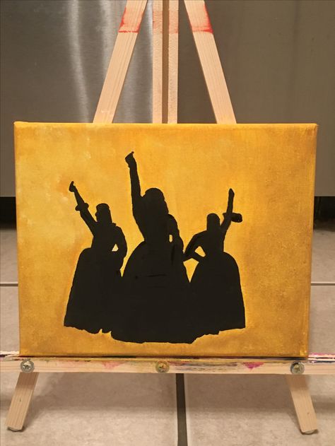 Hamilton artWORK! Painting Idea Aesthetic, Hamilton Artwork, Hamilton Painting, Idea Aesthetic, Theatre Kid, Acrylic Paintings, Painting Ideas, Reusable Tote, Acrylic Painting