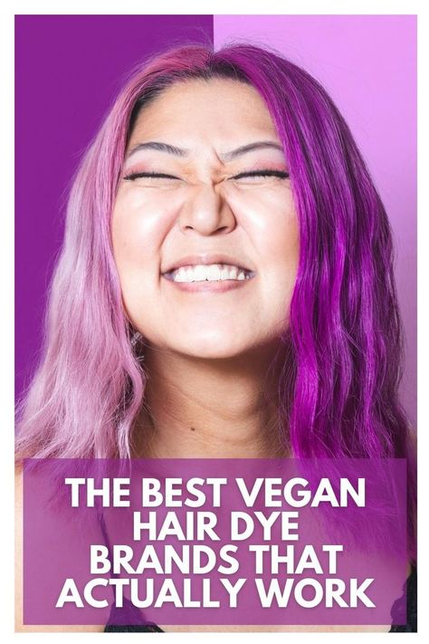 Smiling lady with two-tone purple hair - The best vegan hair dye brands to use at home Mens Haircuts Quiff, Angled Haircut, Braids Tutorial Easy, Vegan Hair Dye, Hair Dye Brands, Natural Hair Ponytail, French Braids Tutorial, Cornrows Natural Hair, Choppy Hair