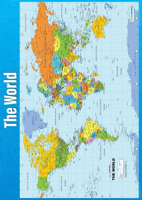 The Map Of The World, Full World Map, Free Printable World Map, All World Flags, World Geography Map, World Map Continents, Geography Classroom, Map Of World, World Map With Countries