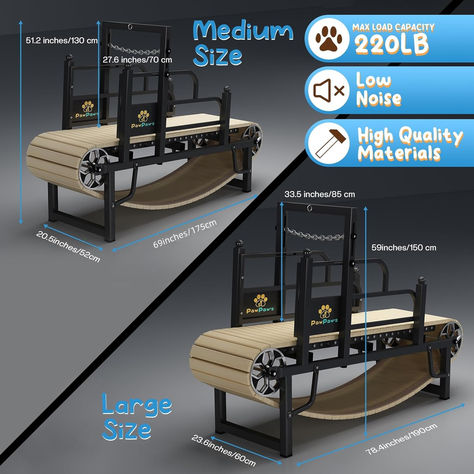 PawPaw's Dog Treadmill for Large Dogs, Medium Dogs. Dog Slatmill for Healthy & Fit Dog Life, Dog Treadmill for Indoor & Outdoor. Dog Treadmill for Dogs up to 220 lb Gym Station, Dog Treadmills, Dog Treadmill, Healthy Fit, Cute Dog Pictures, Cycling Workout, Outdoor Dog, Keep Fit, Healthy Fitness