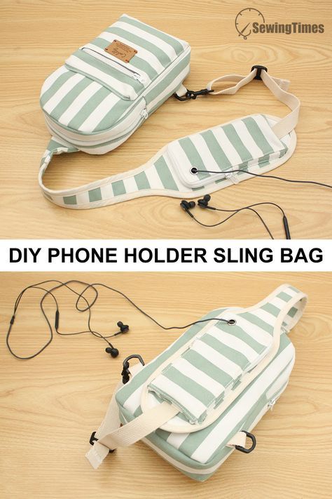 Sling Bag Patterns To Sew Free, Unisex Crossbody Bag, Small Sling Bag Pattern, Sewing Pattern Sling Bag, Crossbody Sling Bag Sewing Pattern, Sewing Phone Bag, Sewingtimes Bag, Free Cross Body Bag Patterns To Sew, Sling Bag Pattern Free Sewing